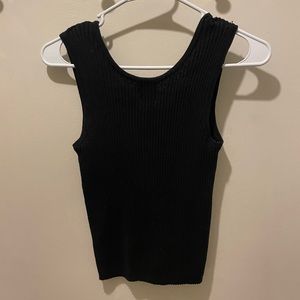 Black Francesca’s Tank Top with Buttons, size small, great condition
